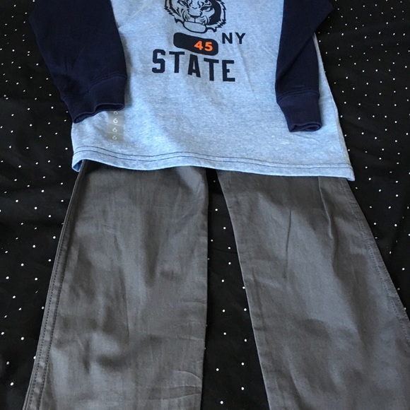 SZ5/6 BOYS BLUE, DEEP GRAY 2PC DURABL JOGGING SUIT - Picture 4 of 8